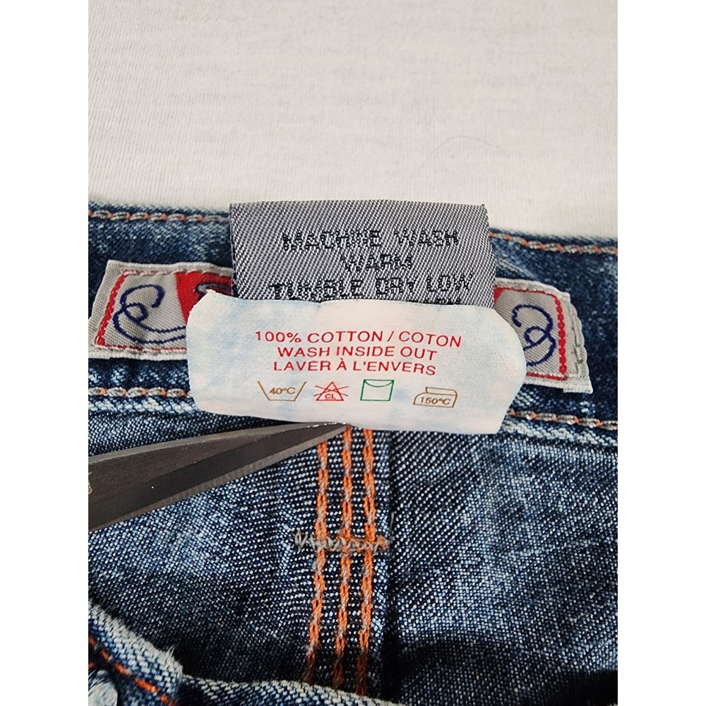 Silver Jeans Co Denim Shorts Womens 29 Carpenter Blue High Rise Vintage Y2K - Picture 8 of 10